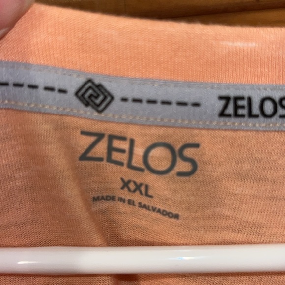 Zelos tangerine colored t-shirt size XXL - Picture 2 of 4